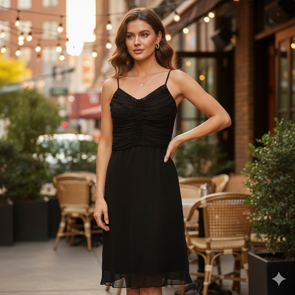 Cache Blackโ Silk Slip Dress Size 4